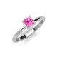 3 - Zelda Princess Cut 5.5mm Pink Sapphire Solitaire Engagement Ring 