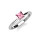3 - Zelda Princess Cut 5.5mm Pink Tourmaline Solitaire Engagement Ring 