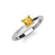3 - Zelda Princess Cut 5.5mm Citrine Solitaire Engagement Ring 