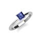 3 - Zelda Princess Cut 5.5mm Iolite Solitaire Engagement Ring 