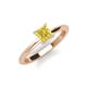3 - Zelda Princess Cut 5.5mm Yellow Sapphire Solitaire Engagement Ring 