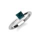 3 - Zelda Princess Cut 5.5mm London Blue Topaz Solitaire Engagement Ring 