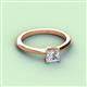 2 - Zelda Princess Cut 5.5mm Diamond Solitaire Engagement Ring 