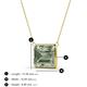 3 - Olivia 12x10 mm Emerald Cut Green Amethyst East West Solitaire Pendant Necklace 