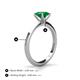 4 - Zelda Princess Cut 5.5mm Emerald Solitaire Engagement Ring 