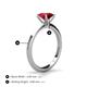 4 - Zelda Princess Cut 5.5mm Ruby Solitaire Engagement Ring 