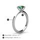 4 - Zelda Princess Cut 5.5mm Lab Created Alexandrite Solitaire Engagement Ring 