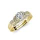4 - Serene Forever One Moissanite and Diamond Bridal Set Ring 