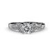 1 - Serene Forever One Moissanite and Diamond Bridal Set Ring 
