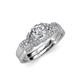 4 - Serene Forever One Moissanite and Diamond Bridal Set Ring 