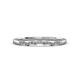 3 - Serene White Sapphire and Diamond Bridal Set Ring 