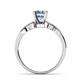 5 - Serene Aquamarine and Diamond Bridal Set Ring 