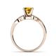 5 - Serene Citrine and Diamond Bridal Set Ring 