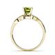 5 - Serene Peridot and Diamond Bridal Set Ring 