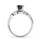 5 - Serene Black and White Diamond Bridal Set Ring 