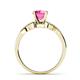 5 - Serene Pink Sapphire and Diamond Bridal Set Ring 
