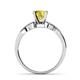 5 - Serene Yellow Sapphire and Diamond Bridal Set Ring 