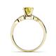 5 - Serene Yellow Sapphire and Diamond Bridal Set Ring 