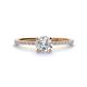 1 - Hannah 6.00 mm Classic Round Diamond Engagement Ring 