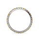 4 - Audrey 2.00 mm Citrine and Lab Grown Diamond U Prong Eternity Band 