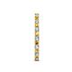 5 - Audrey 2.00 mm Citrine and Lab Grown Diamond U Prong Eternity Band 