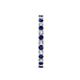5 - Audrey 2.00 mm Blue Sapphire and Lab Grown Diamond U Prong Eternity Band 