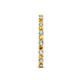 5 - Audrey 2.00 mm Citrine and Lab Grown Diamond U Prong Eternity Band 