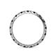 4 - Audrey 2.00 mm Black and White Lab Grown Diamond U Prong Eternity Band 