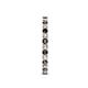 5 - Audrey 2.00 mm Black and White Lab Grown Diamond U Prong Eternity Band 