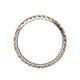 4 - Audrey 2.40 mm Citrine and Lab Grown Diamond U Prong Eternity Band 