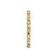 5 - Audrey 2.40 mm Citrine and Lab Grown Diamond U Prong Eternity Band 