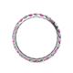4 - Audrey 3.00 mm Pink Sapphire and Lab Grown Diamond U Prong Eternity Band 