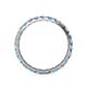 4 - Audrey 3.00 mm Blue Topaz and Lab Grown Diamond U Prong Eternity Band 