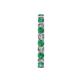 5 - Audrey 3.00 mm Emerald and Lab Grown Diamond U Prong Eternity Band 