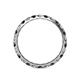 4 - Audrey 3.00 mm Black and White Lab Grown Diamond U Prong Eternity Band 