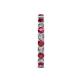5 - Audrey 3.00 mm Ruby and Lab Grown Diamond U Prong Eternity Band 