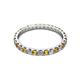 2 - Audrey 2.70 mm Citrine and Lab Grown Diamond U Prong Eternity Band 