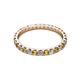 2 - Audrey 2.70 mm Citrine and Lab Grown Diamond U Prong Eternity Band 