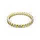 2 - Audrey 2.70 mm Yellow and White Lab Grown Diamond U Prong Eternity Band 