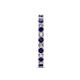 5 - Audrey 2.70 mm Blue Sapphire and Lab Grown Diamond U Prong Eternity Band 