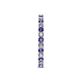 5 - Audrey 2.70 mm Iolite and Lab Grown Diamond U Prong Eternity Band 