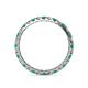 4 - Audrey 2.70 mm Emerald and Lab Grown Diamond U Prong Eternity Band 
