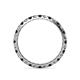 4 - Audrey 2.70 mm Black and White Lab Grown Diamond U Prong Eternity Band 