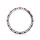 4 - Audrey 2.70 mm Ruby and Lab Grown Diamond U Prong Eternity Band 