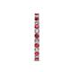 5 - Audrey 2.70 mm Ruby and Lab Grown Diamond U Prong Eternity Band 