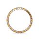 4 - Audrey 2.70 mm Citrine and Lab Grown Diamond U Prong Eternity Band 