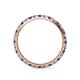 4 - Audrey 2.70 mm Iolite and Lab Grown Diamond U Prong Eternity Band 