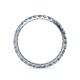 4 - Audrey 2.70 mm Blue Topaz and Lab Grown Diamond U Prong Eternity Band 