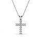 1 - Ethel White Sapphire Cross Pendant 