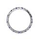 4 - Audrey 3.40 mm Iolite and Lab Grown Diamond U Prong Eternity Band 